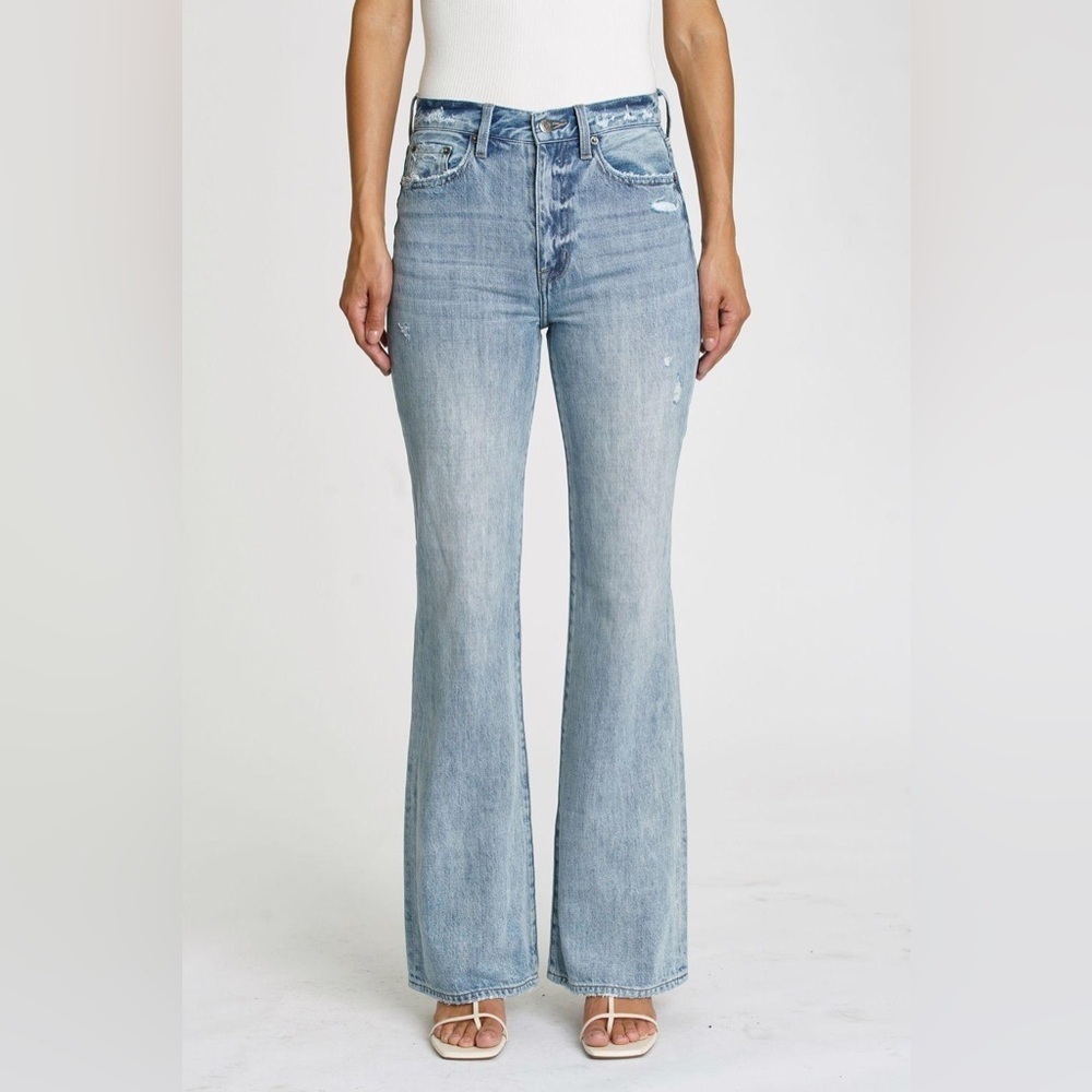 Pistola Stevie High Waist Denim Wide Leg Jeans in size 25.
